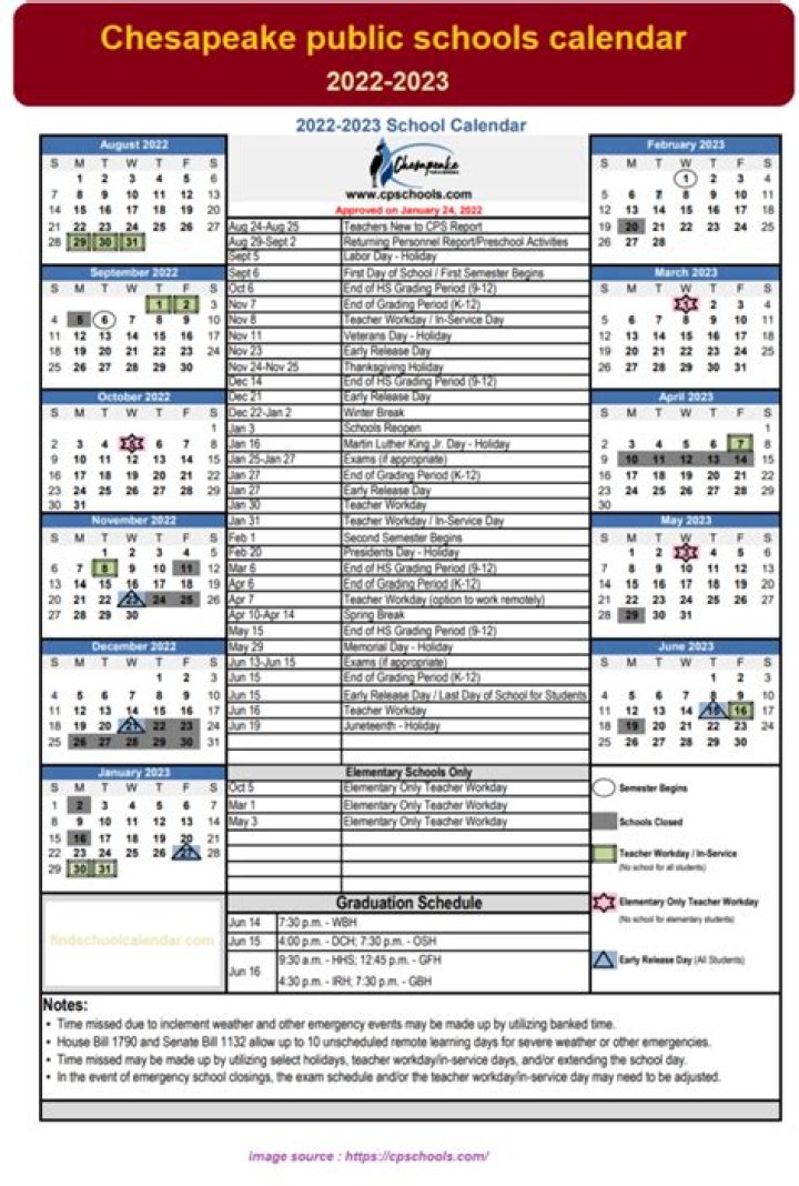 Chesapeake Public Schools Calendar 2024-2025: Your Essential Guide to Key Dates