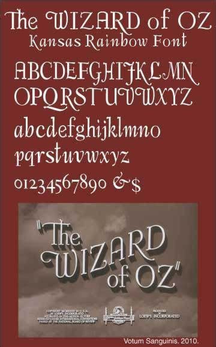 Kansas Rainbow Font