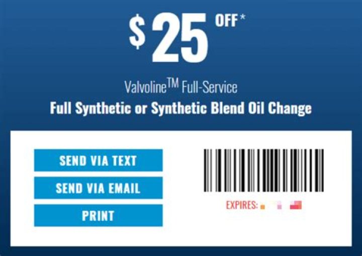 Score Big with Valvoline Coupon $25 Synthetic in 2025