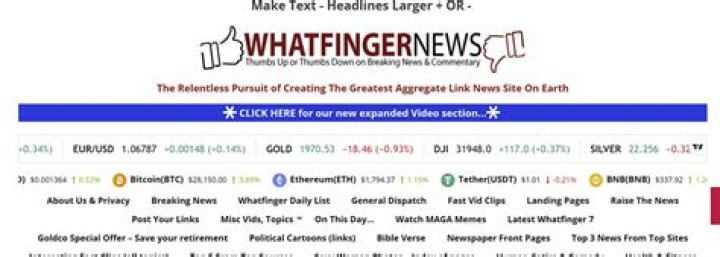 Whatfinger Official News Site: Getting Your News from a Different Angle